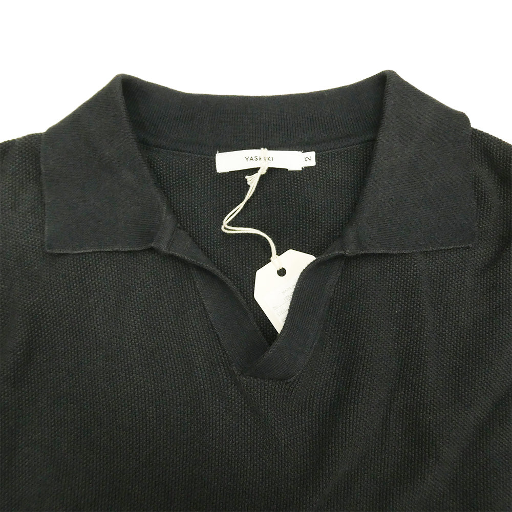 YASHIKI ヤシキ 24SS YSK-24SS-KN09 Hidamari Skipper Vest 陽だまり スキッパー ベスト ニット チャコール系 2【中古】