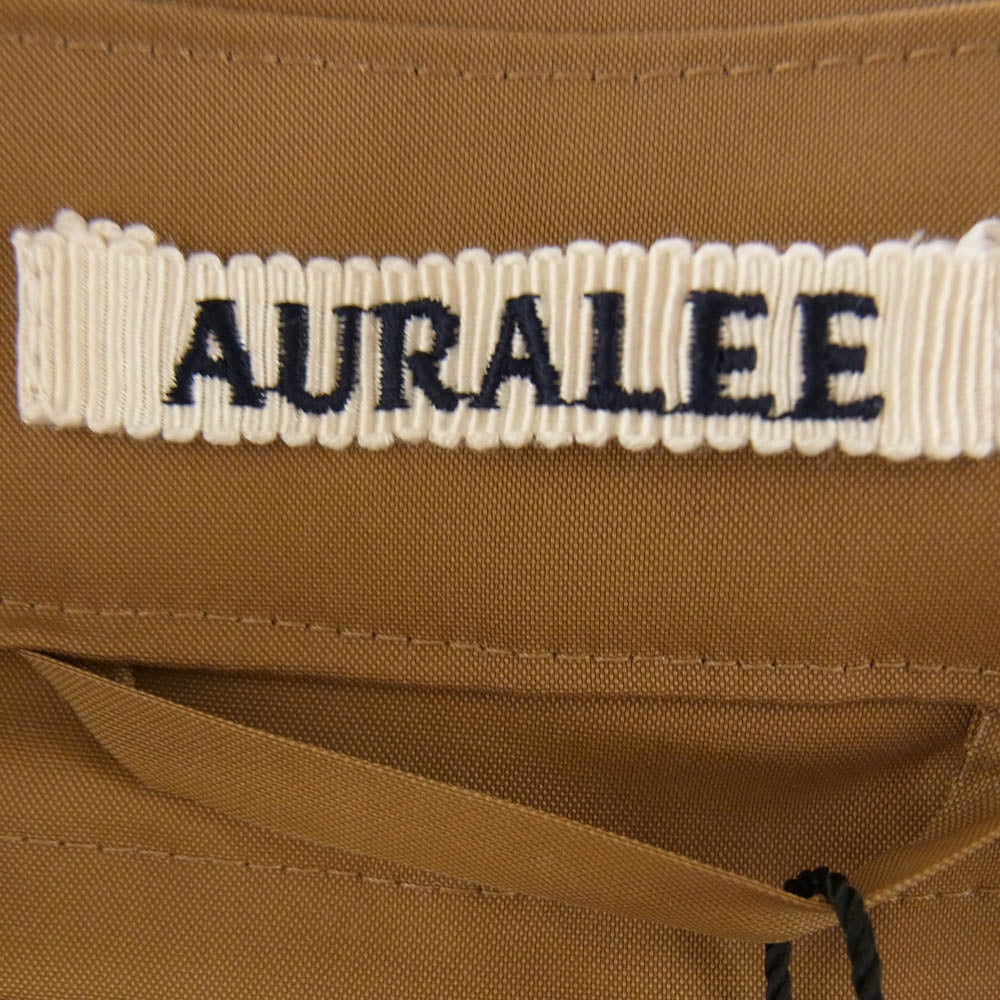 AURALEE オーラリー 21AW A21AC02SS スタイリスト私物 チンストラップ ステンカラー オーバー コート ブラウン系 5【新古品】【未使用】【中古】