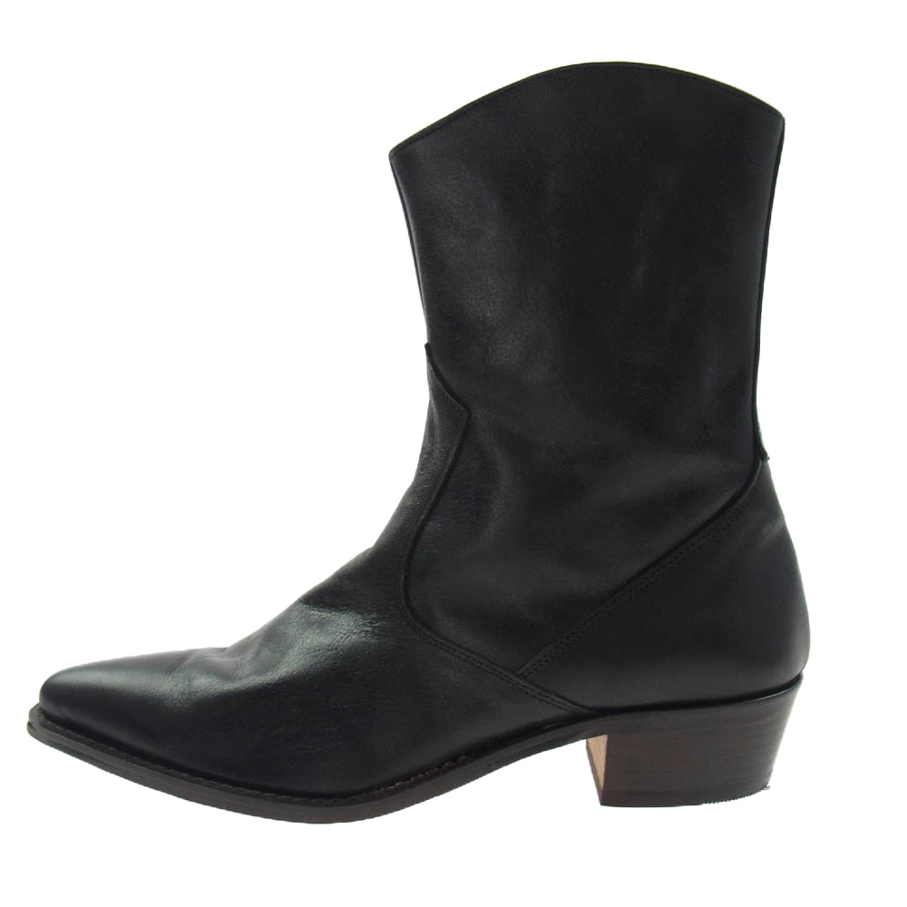 トラッカーズ 2403 T500 ウエスタンブーツカンパニー別注 インサイドジップ ウエスタンブーツ ブラック系 8【中古】