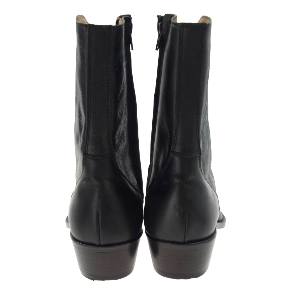 トラッカーズ 2403 T500 ウエスタンブーツカンパニー別注 インサイドジップ ウエスタンブーツ ブラック系 8【中古】