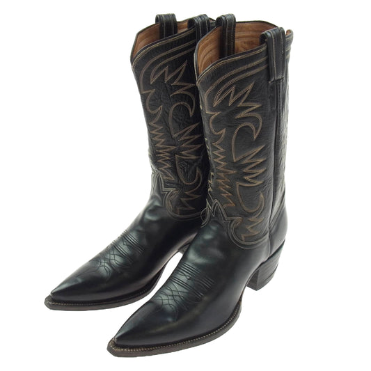 トニーラマ レザー ウエスタンブーツ ブラック系【中古】