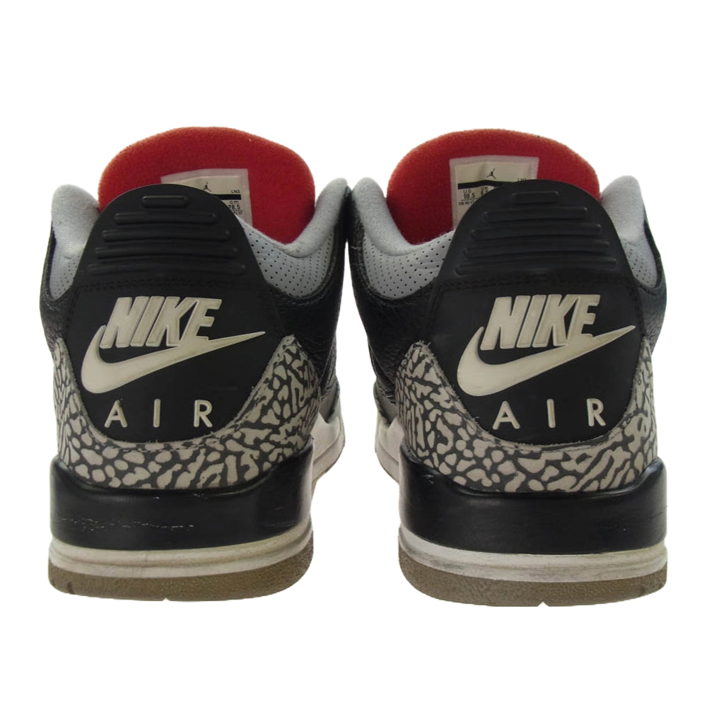 NIKE ナイキ 854262-001 Air Jordan 3 Retro OG エアジョーダン3 レトロ OG スニーカー ブラック系 28.5cm【中古】