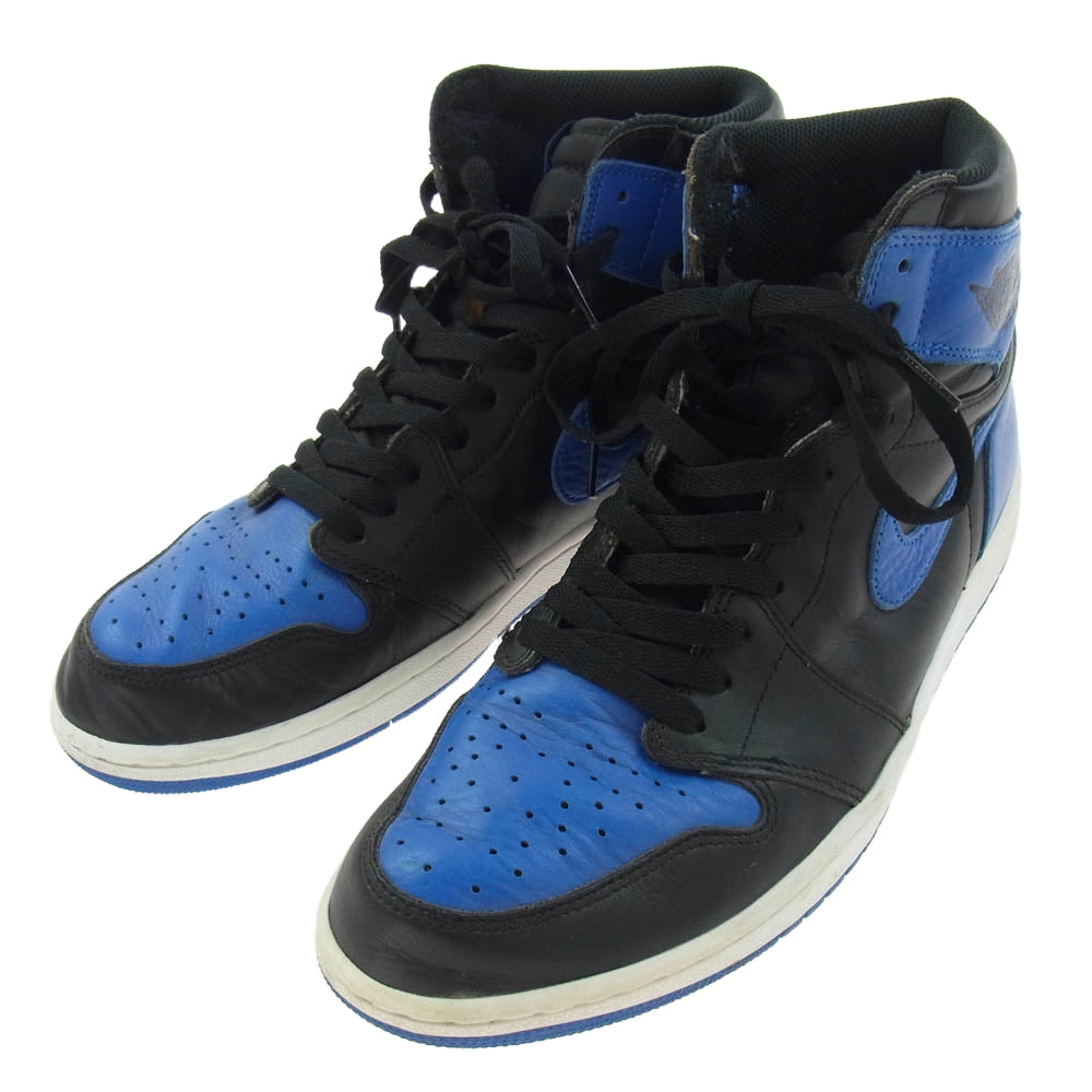 NIKE ナイキ 555088-007 Air Jordan 1 Retro High OG エアジョーダン 1 レトロ ハイ OG ハイカット スニーカー ブラック系 ブルー系 29cm【中古】
