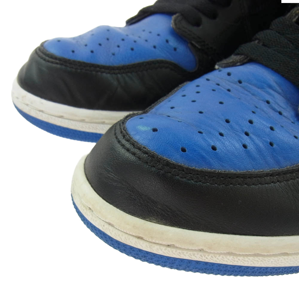 NIKE ナイキ 555088-007 Air Jordan 1 Retro High OG エアジョーダン 1 レトロ ハイ OG ハイカット スニーカー ブラック系 ブルー系 29cm【中古】