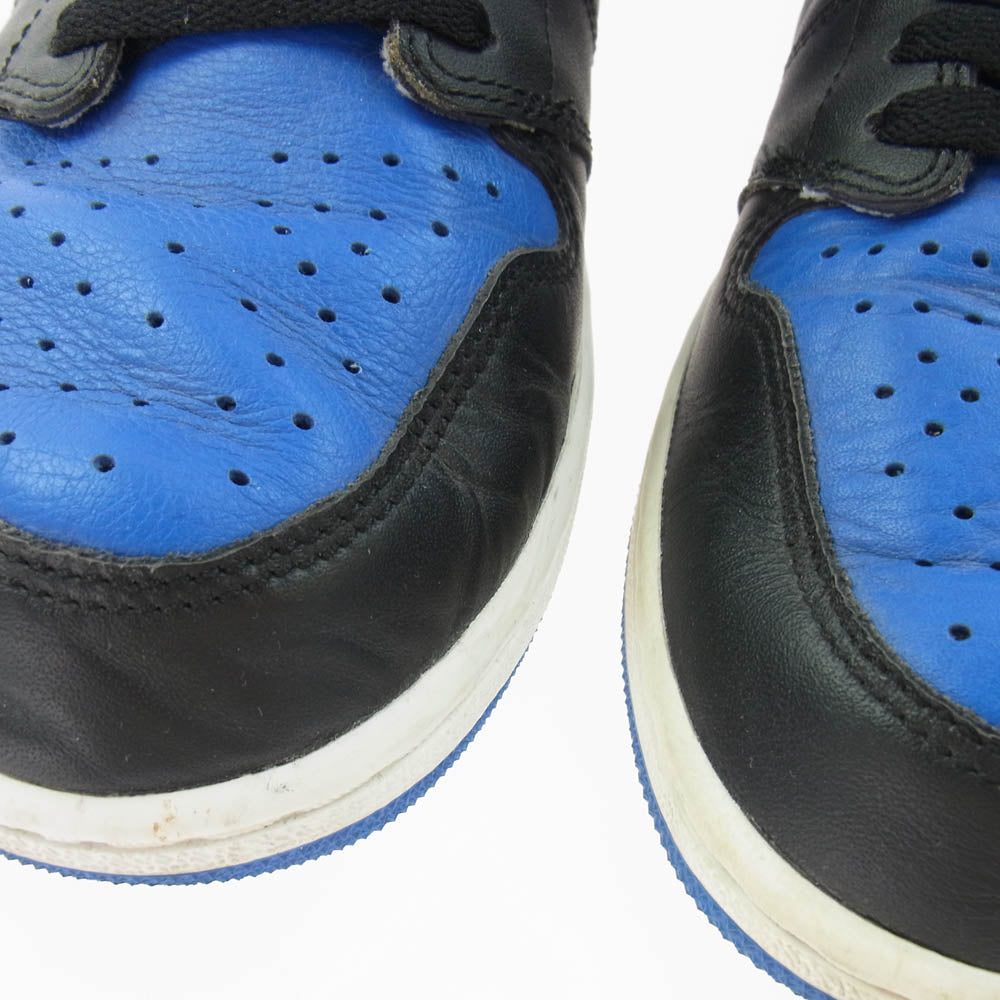 NIKE ナイキ 555088-007 Air Jordan 1 Retro High OG エアジョーダン 1 レトロ ハイ OG ハイカット スニーカー ブラック系 ブルー系 29cm【中古】
