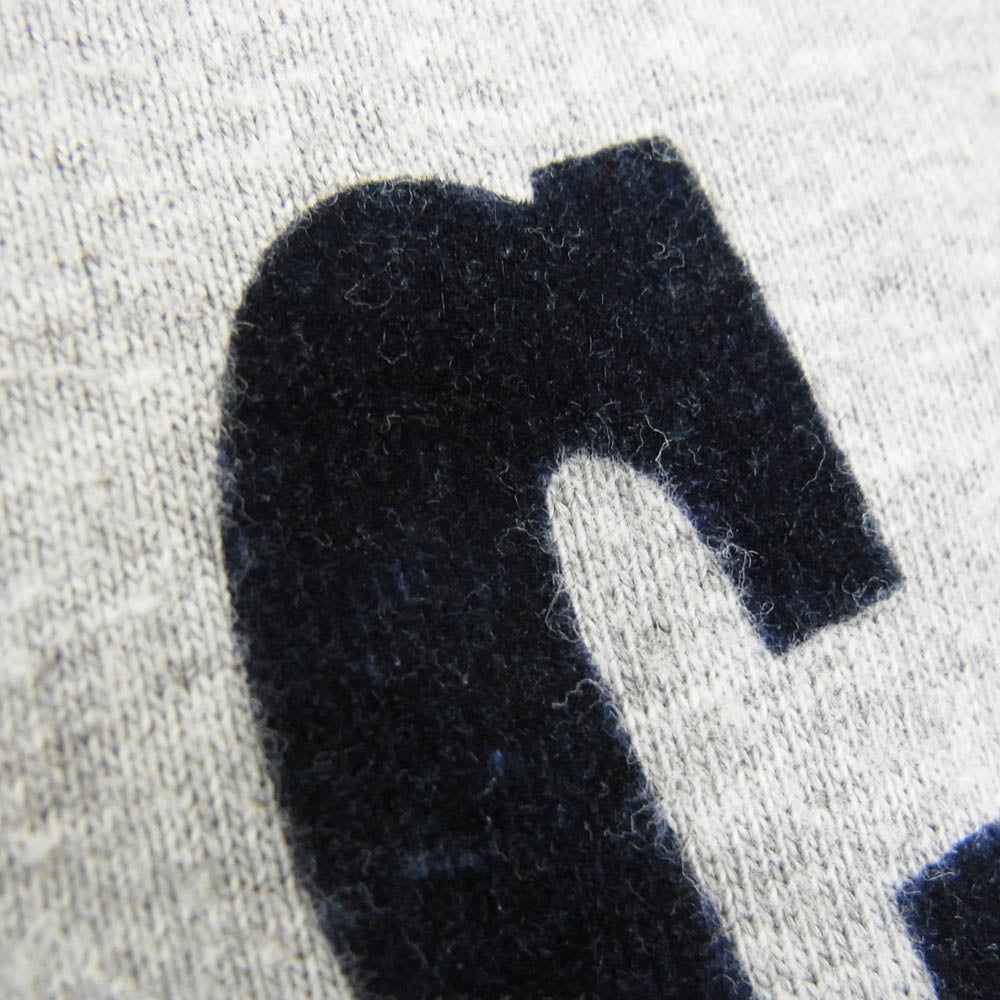 WAREHOUSE ウエアハウス EPISCOPAL フロッキー プリント 七分袖 Tシャツ グレー系 S【中古】