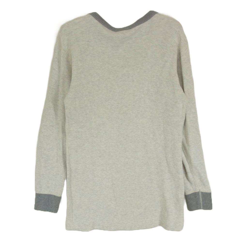 THE FLAT HEAD ザフラットヘッド ハニカム サーマル 長袖 Tシャツ 無地 40 グレー系 40【中古】