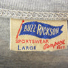 Buzz Rickson's バズリクソンズ フロント バック 両面 プリント 半袖 Tシャツ グレー系 L【中古】