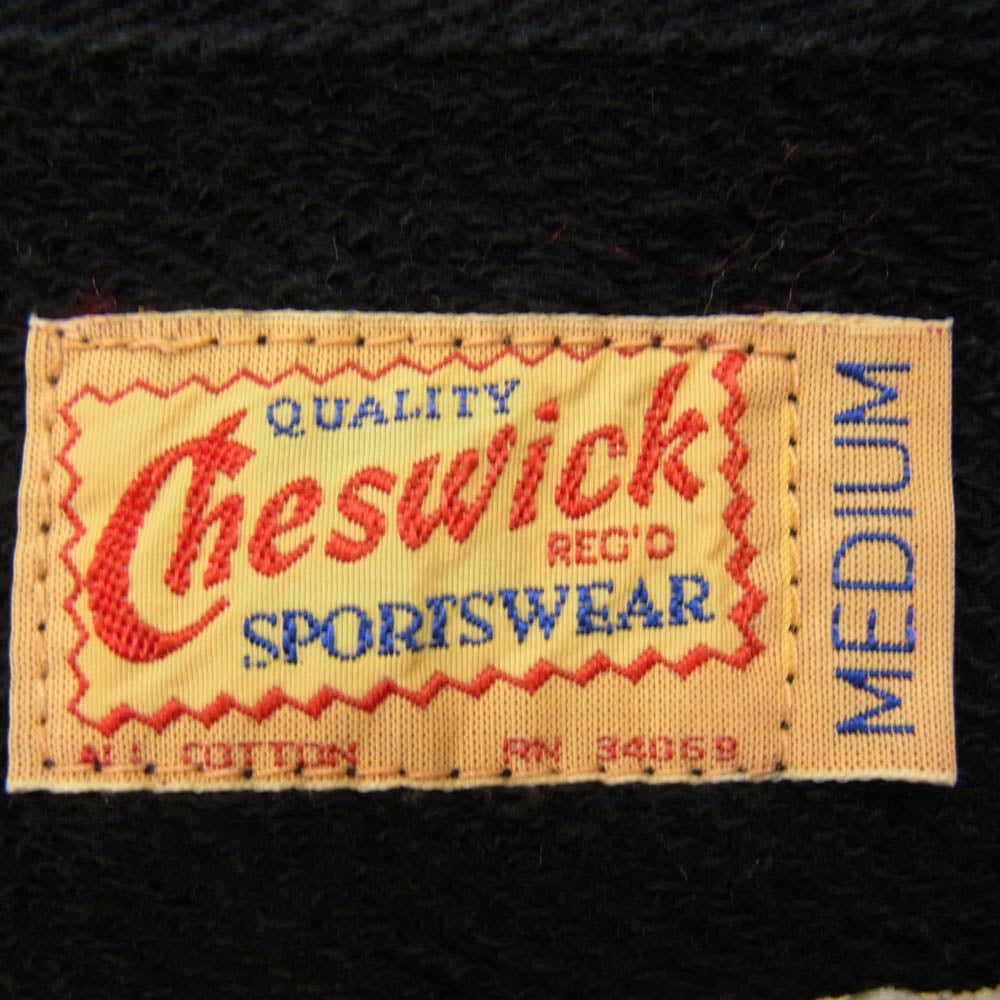 CHESWICK チェスウィック ショールカラー スウェット カーディガン ブラック系 M【中古】