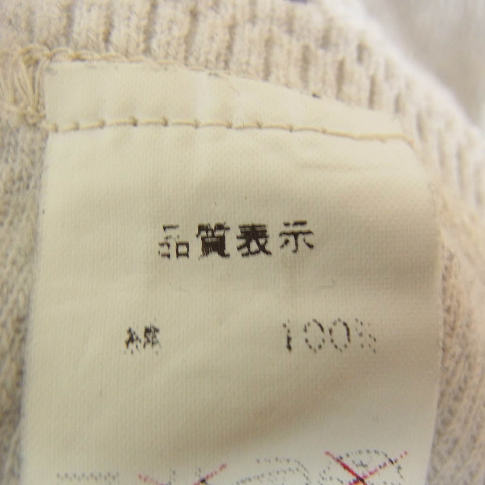 THE FLAT HEAD ザフラットヘッド ハニカム サーマル 長袖 Tシャツ 無地 グレー系 42【中古】