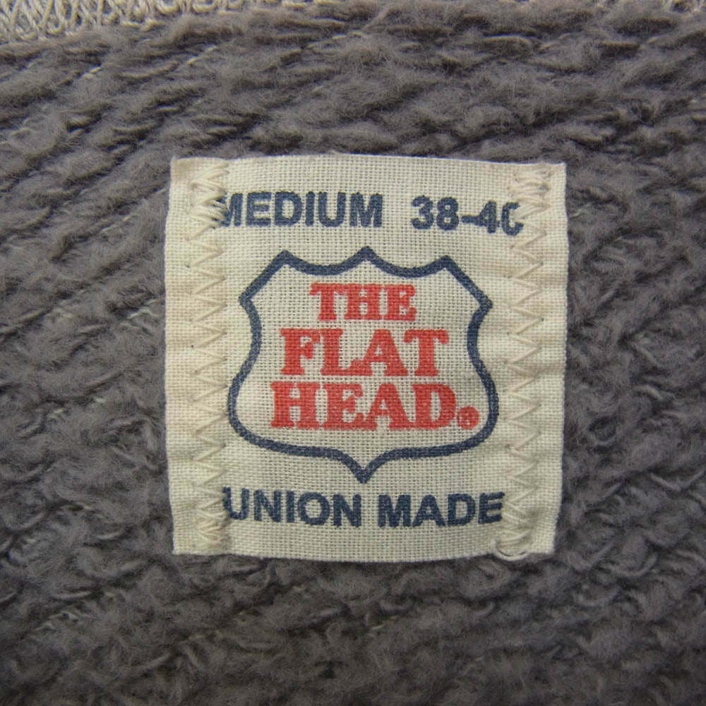 THE FLAT HEAD ザフラットヘッド ショールカラー スウェット カーディガン グレー系 38 38 40【中古】