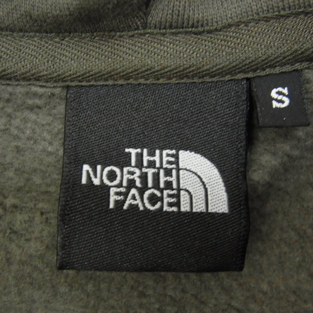 THE NORTH FACE ノースフェイス NT12340 REARVIEW FULL ZIP HOODIE リアビューフル フル ジップ フーディ カーキ系 S【中古】