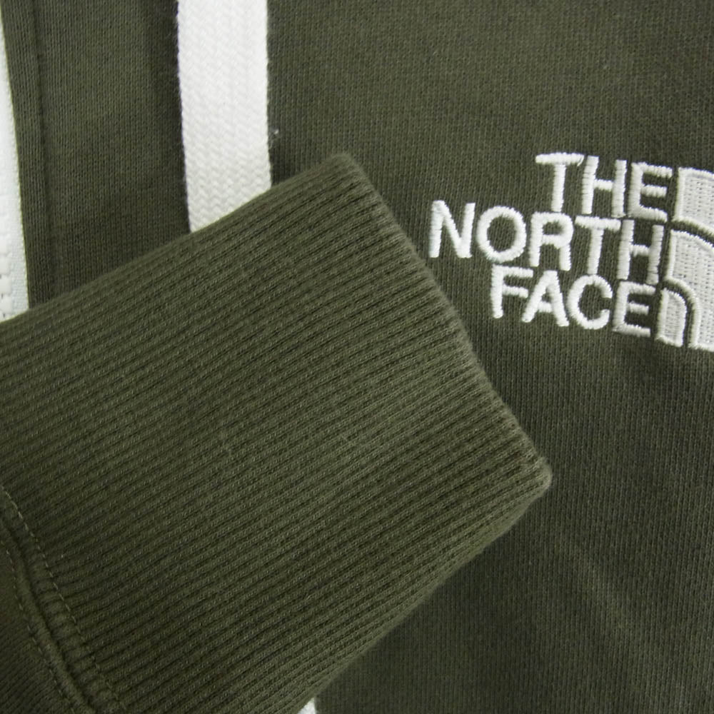 THE NORTH FACE ノースフェイス NT12340 REARVIEW FULL ZIP HOODIE リアビューフル フル ジップ フーディ カーキ系 S【中古】
