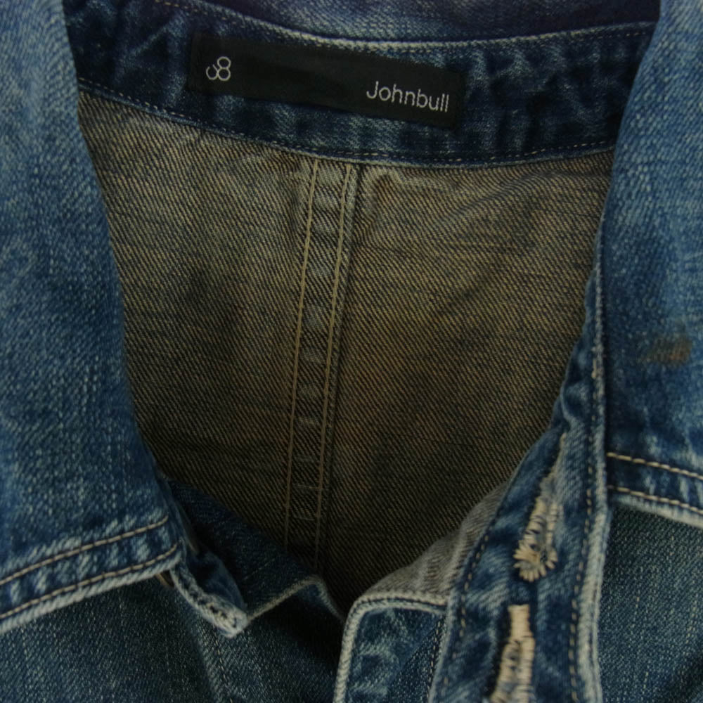 Johnbull ジョンブル 71-0480 Denim デニム ツナギ インディゴブルー系 M【中古】
