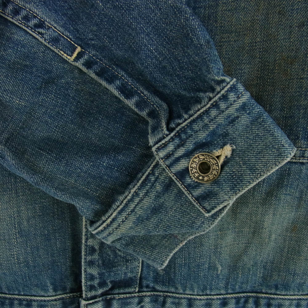 Johnbull ジョンブル 71-0480 Denim デニム ツナギ インディゴブルー系 M【中古】