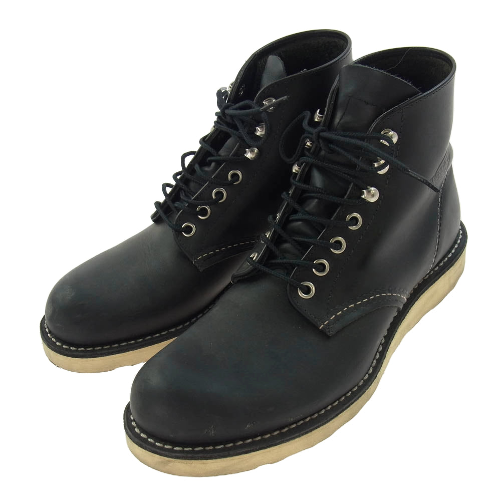 RED WING レッドウィング 8165 6inch Classic Round 6インチ クラシック ラウンド ブラック ブラック系 25cm【中古】