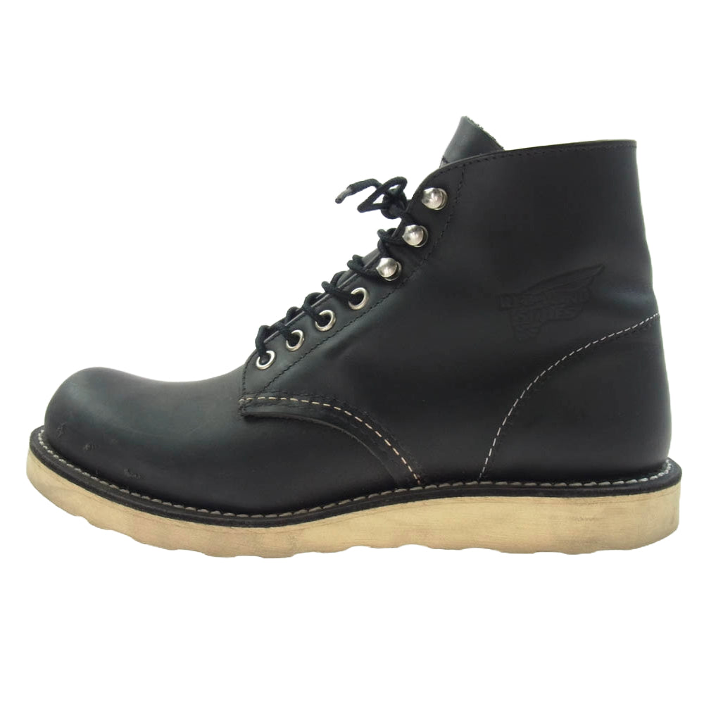 RED WING レッドウィング 8165 6inch Classic Round 6インチ クラシック ラウンド ブラック ブラック系 25cm【中古】