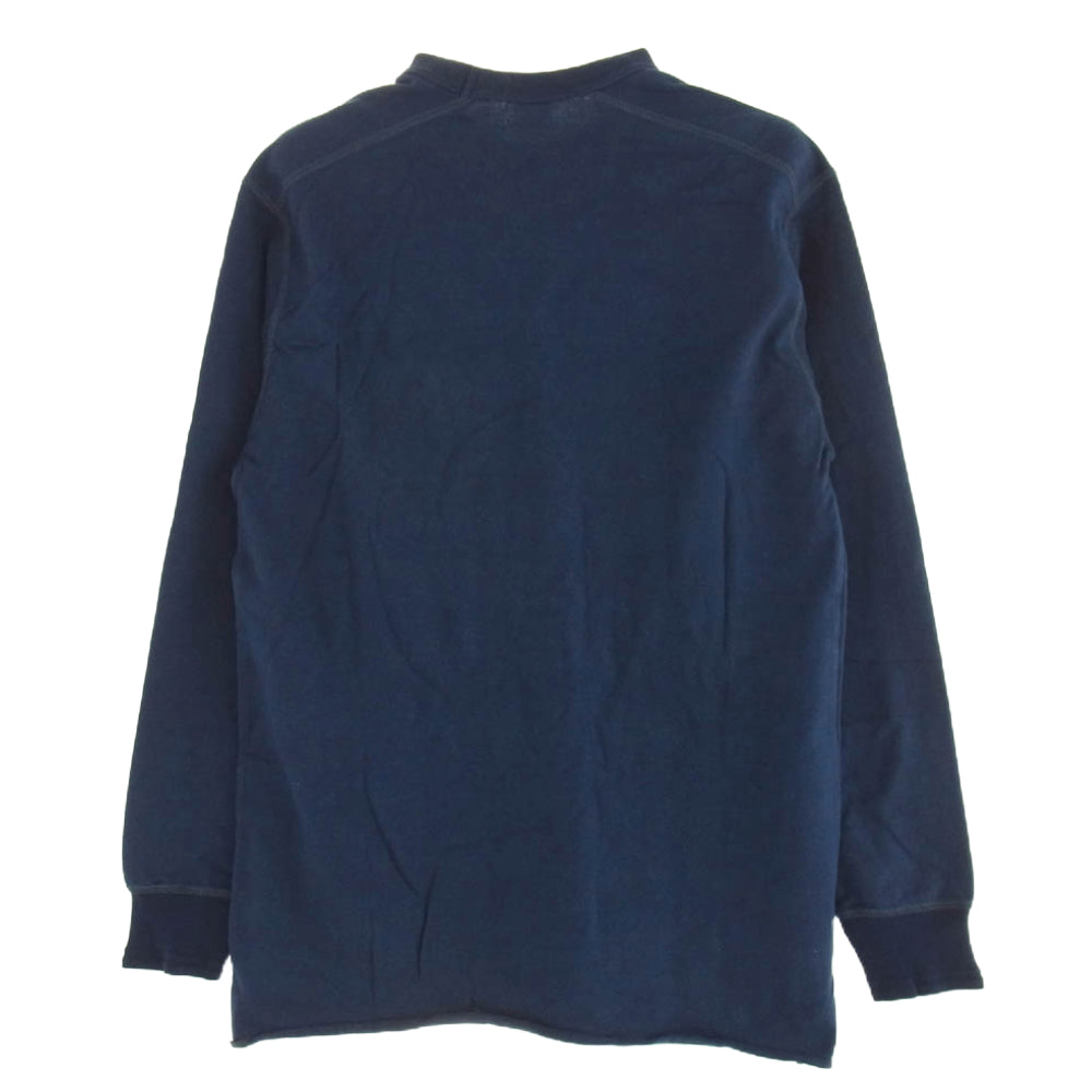 Pherrow's フェローズ 前Vガゼット ロングスリーブ カットソー 長袖 ネイビー系 XL【中古】
