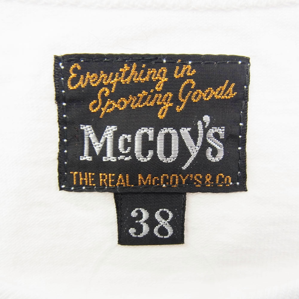 The REAL McCOY'S ザリアルマッコイズ MC18010 U.S. AIR FORCE WARRENBASE MILITARY TEE フロントプリント Ｔシャツ 半袖カットソー ホワイト系 38【中古】