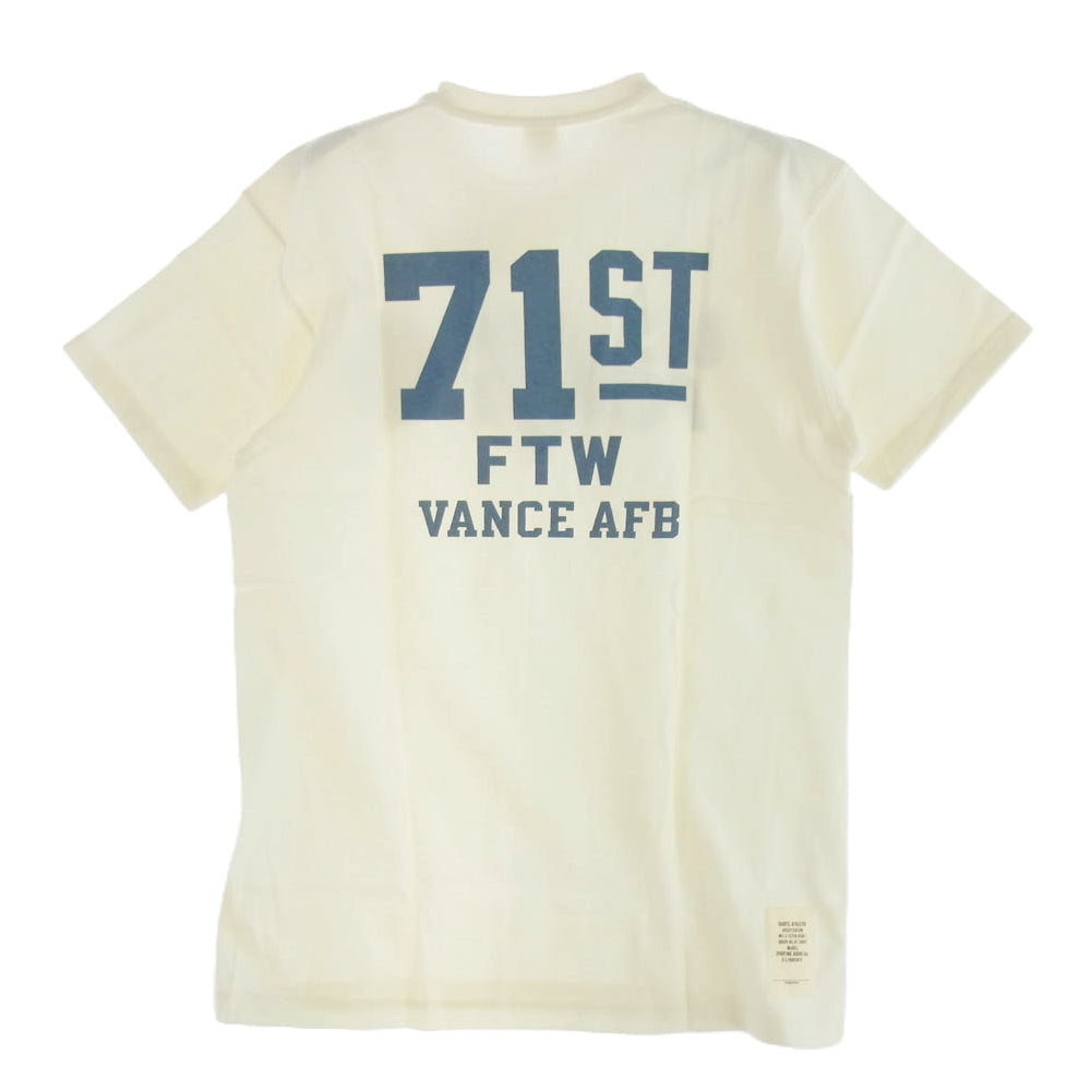 TOY'S McCOY トイズマッコイ 14SS TMC1438 U.S. AIR FORCE MILITARY TEE ミリタリー Ｔシャツ 半袖カットソー オフホワイト系 M【新古品】【未使用】【中古】