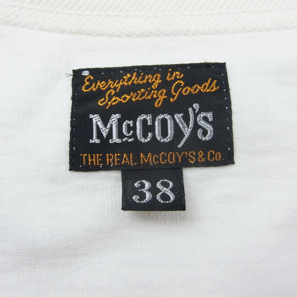 The REAL McCOY'S ザリアルマッコイズ MC19022 LIFE IS GOOD MILITARY TEE ミリタリー Ｔシャツ 半袖カットソー ホワイト系 38【中古】