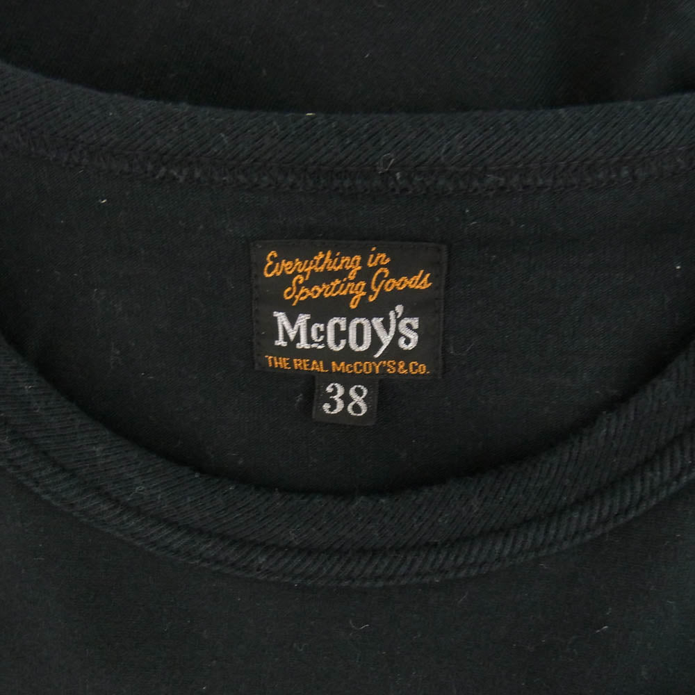 The REAL McCOY'S ザリアルマッコイズ MC18011 GEORGIA MILITARY TEE ミリタリー Ｔシャツ 半袖カットソー ブラック系 38【中古】