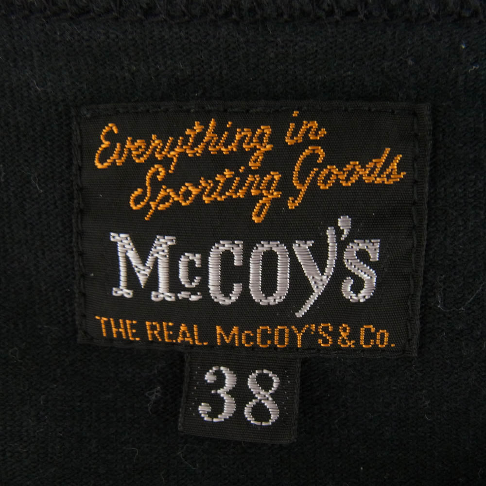 The REAL McCOY'S ザリアルマッコイズ MC18011 GEORGIA MILITARY TEE ミリタリー Ｔシャツ 半袖カットソー ブラック系 38【中古】