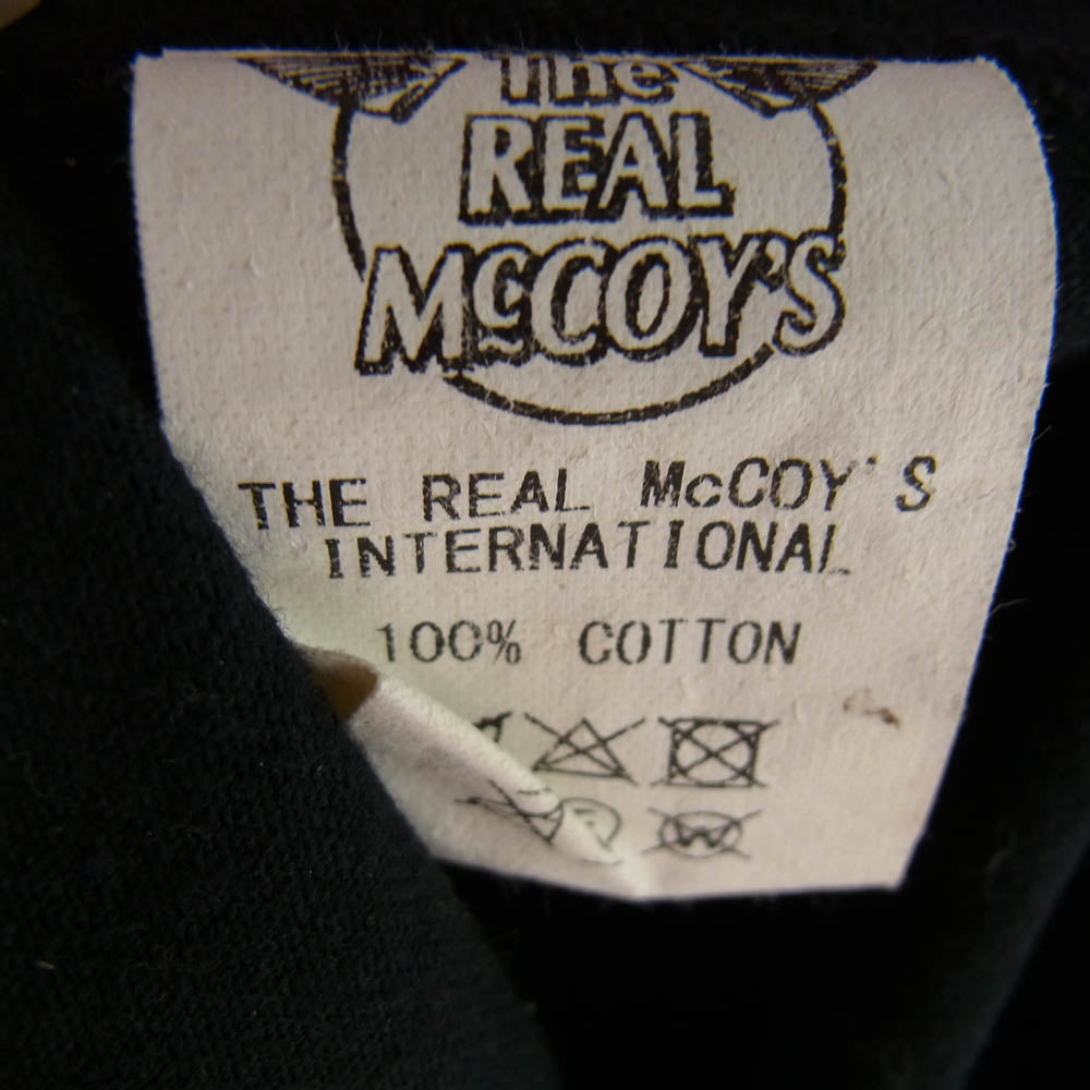 The REAL McCOY'S ザリアルマッコイズ MC18011 GEORGIA MILITARY TEE ミリタリー Ｔシャツ 半袖カットソー ブラック系 38【中古】