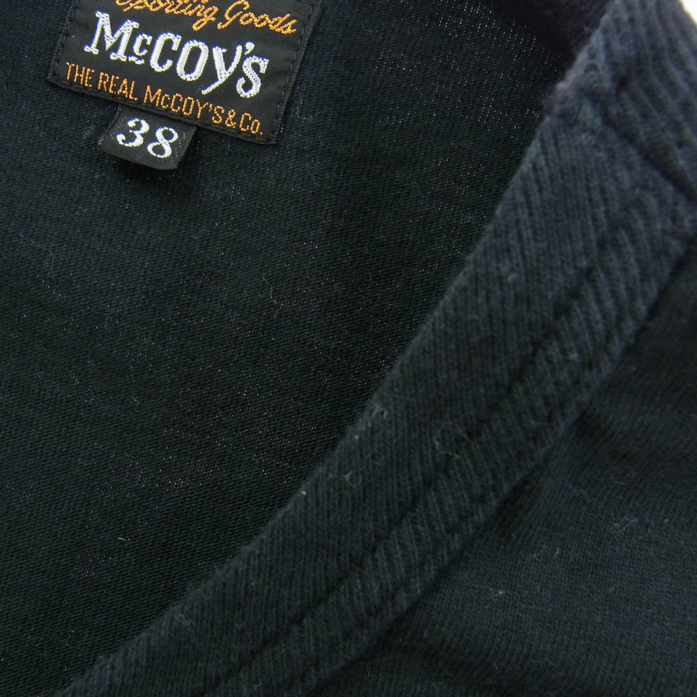 The REAL McCOY'S ザリアルマッコイズ MC18011 GEORGIA MILITARY TEE ミリタリー Ｔシャツ 半袖カットソー ブラック系 38【中古】