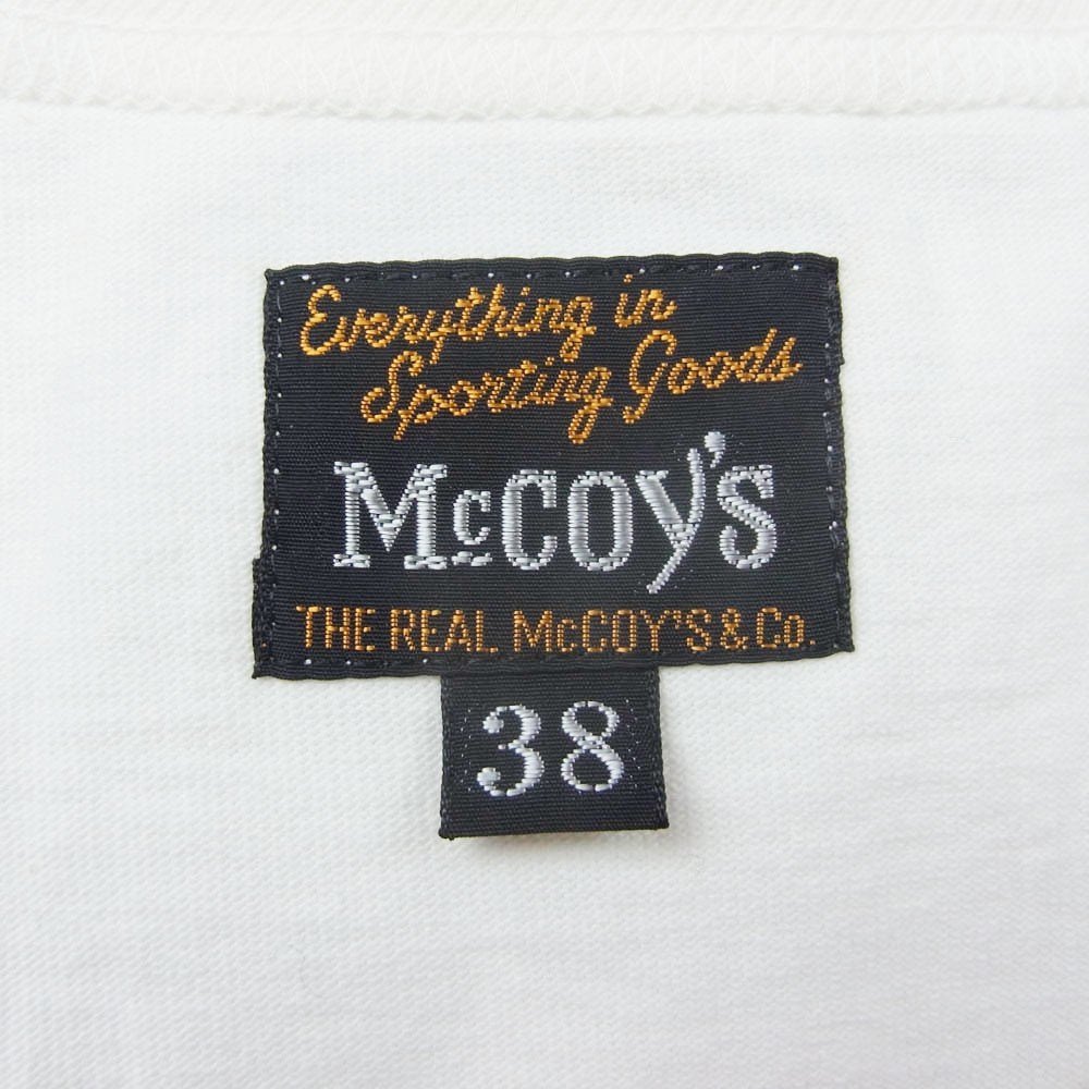 The REAL McCOY'S ザリアルマッコイズ MC20013 U.S. ARMY PARACHUTE TEAM MILITARY TEE ミリタリー Ｔシャツ 半袖カットソー ホワイト系 M【中古】