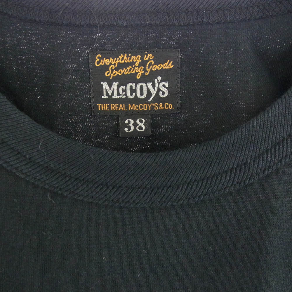 The REAL McCOY'S ザリアルマッコイズ MC20017 UNITED STATES PARATROOPS MILITARY TEE プリント Ｔシャツ 半袖カットソー ブラック系 38【新古品】【未使用】【中古】