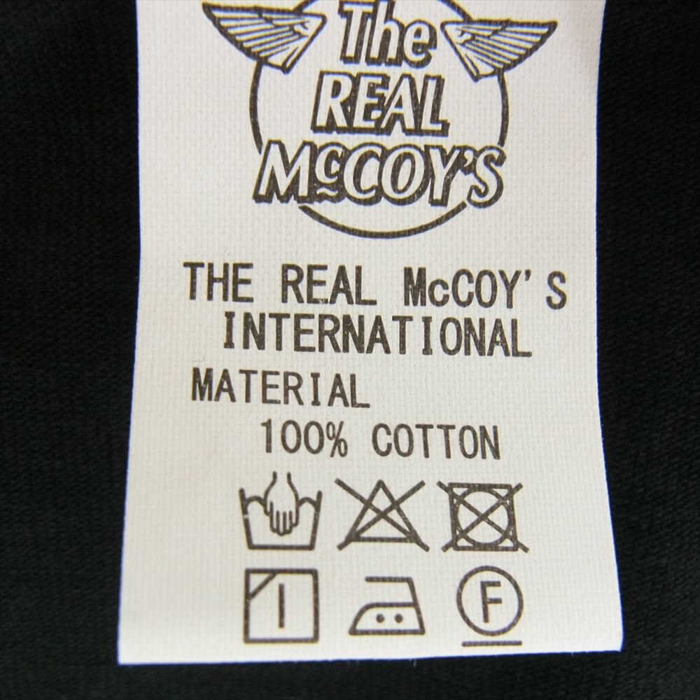 The REAL McCOY'S ザリアルマッコイズ MC20014 AIRBORNE RANGER MILITARY TEE プリント Ｔシャツ 半袖カットソー ブラック系 38【新古品】【未使用】【中古】
