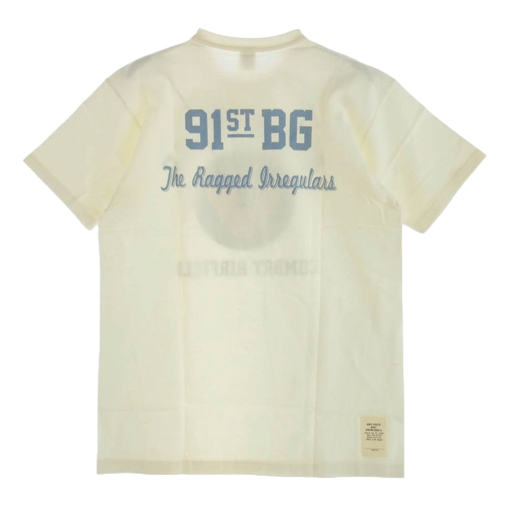 TOY'S McCOY トイズマッコイ 14SS TMC1437 8TH AIR FORCE MILITARY TEE ミリタリー Ｔシャツ 半袖カットソー オフホワイト系 M【新古品】【未使用】【中古】