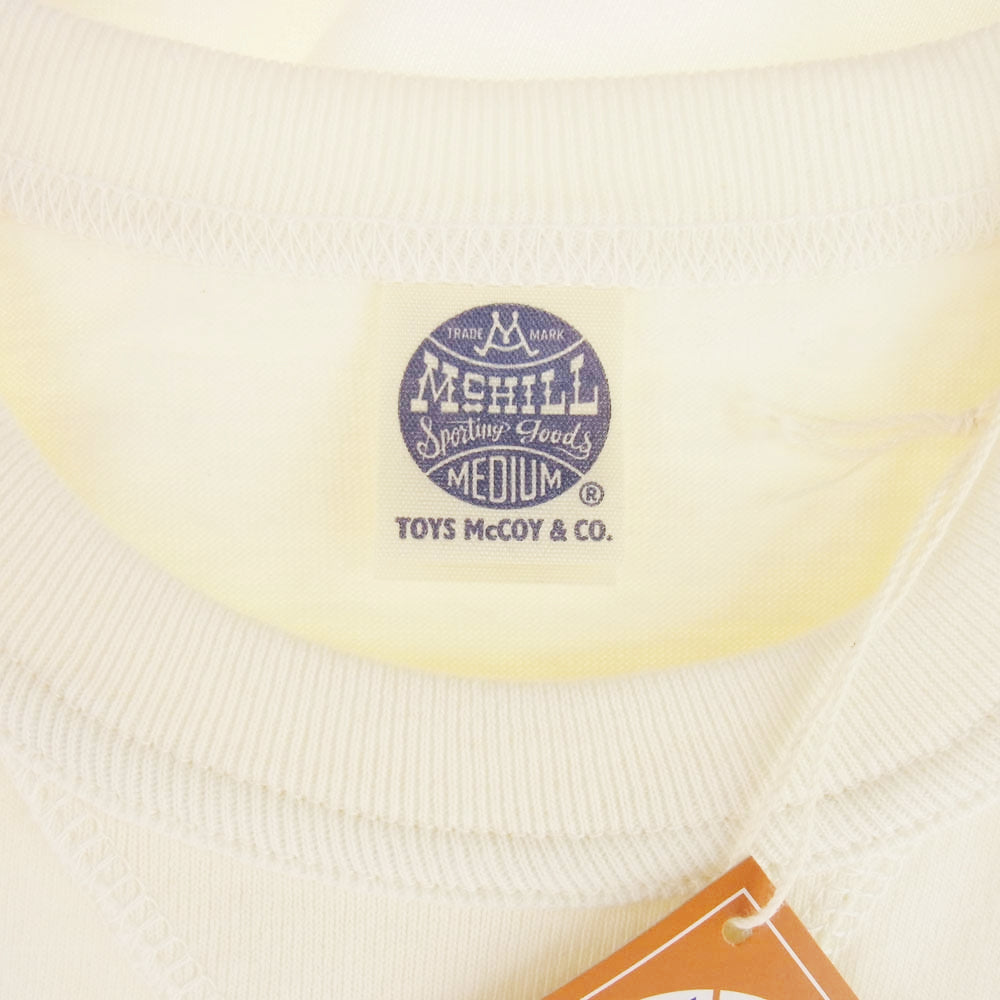TOY'S McCOY トイズマッコイ 14SS TMC1437 8TH AIR FORCE MILITARY TEE ミリタリー Ｔシャツ 半袖カットソー オフホワイト系 M【新古品】【未使用】【中古】