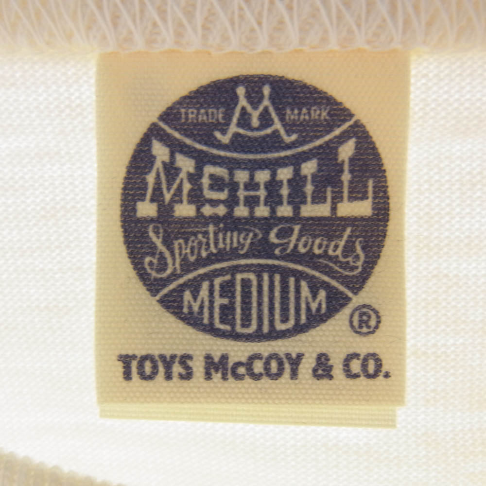 TOY'S McCOY トイズマッコイ 14SS TMC1437 8TH AIR FORCE MILITARY TEE ミリタリー Ｔシャツ 半袖カットソー オフホワイト系 M【新古品】【未使用】【中古】