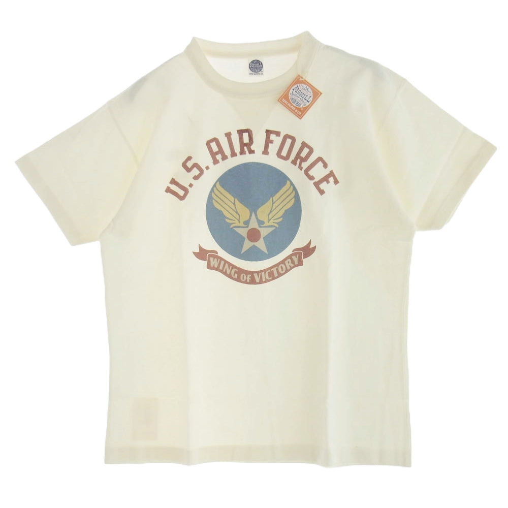 TOY'S McCOY トイズマッコイ 13SS TMC1327 U.S.AIR FORCE WING OF VICTORY MILITARY TEE ミリタリー Ｔシャツ 半袖カットソー オフホワイト系 M【新古品】【未使用】【中古】