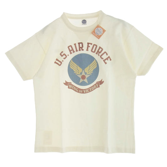 TOY'S McCOY トイズマッコイ 13SS TMC1327 U.S.AIR FORCE WING OF VICTORY MILITARY TEE ミリタリー Ｔシャツ 半袖カットソー オフホワイト系 M【新古品】【未使用】【中古】