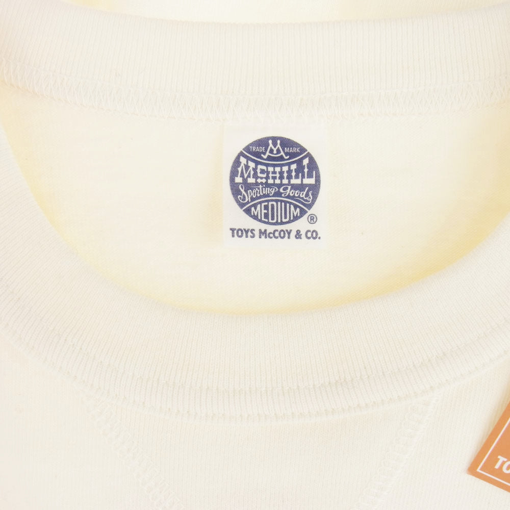 TOY'S McCOY トイズマッコイ 13SS TMC1327 U.S.AIR FORCE WING OF VICTORY MILITARY TEE ミリタリー Ｔシャツ 半袖カットソー オフホワイト系 M【新古品】【未使用】【中古】