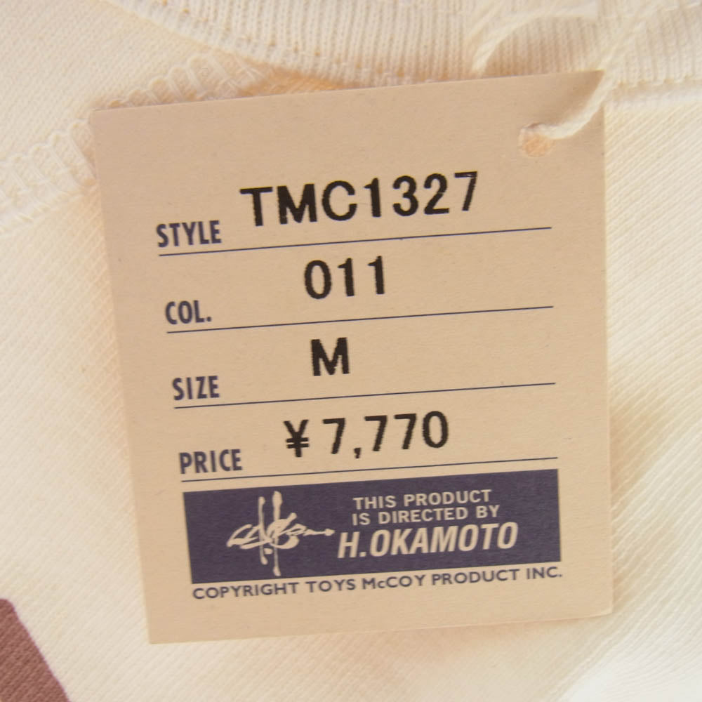 TOY'S McCOY トイズマッコイ 13SS TMC1327 U.S.AIR FORCE WING OF VICTORY MILITARY TEE ミリタリー Ｔシャツ 半袖カットソー オフホワイト系 M【新古品】【未使用】【中古】