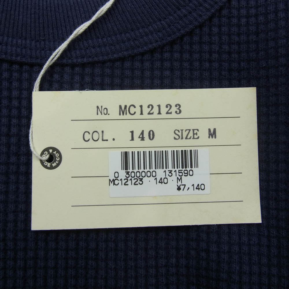 ジョーマッコイ MC12123 THERMAL LONG SLEEVE サーマル ロングスリーブ カットソー 長袖 ネイビー系 M【新古品】【未使用】【中古】