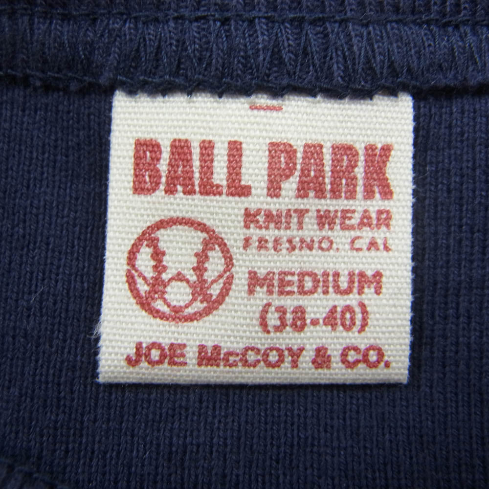 ジョーマッコイ MC12124 LONG SLEEVE UNION SHIRT ヘンリーネック ロングスリーブ カットソー 長袖 ネイビー系 M【新古品】【未使用】【中古】