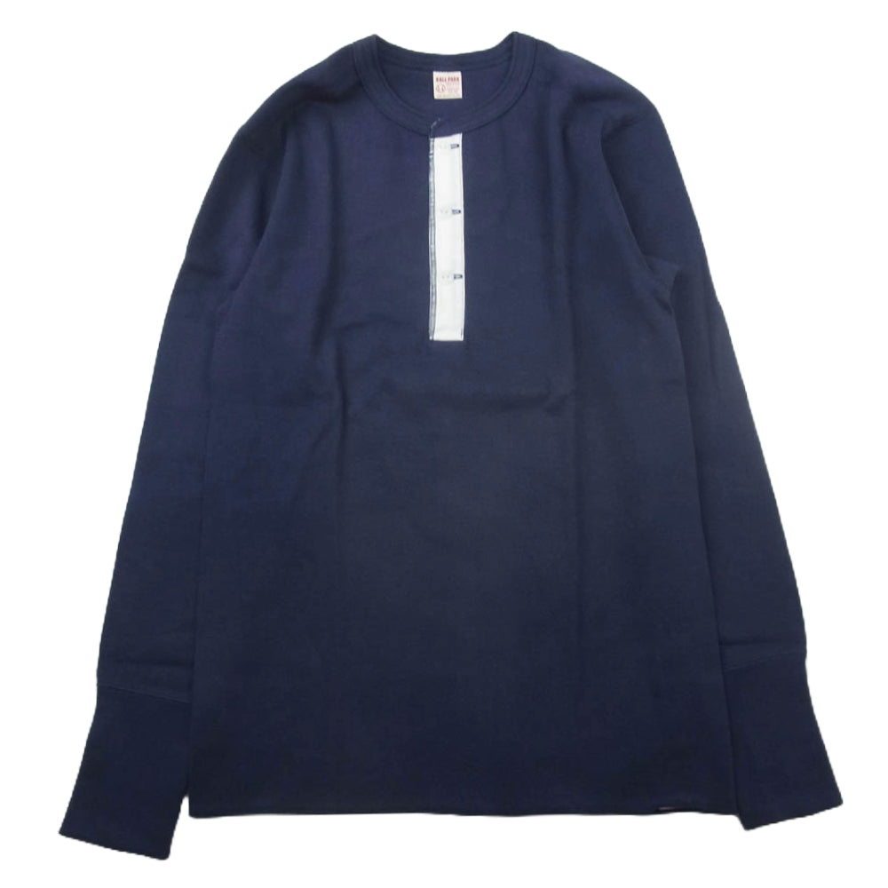 ジョーマッコイ MC12124 LONG SLEEVE UNION SHIRT ヘンリーネック ロングスリーブ カットソー 長袖 ネイビー系 M【極上美品】【中古】