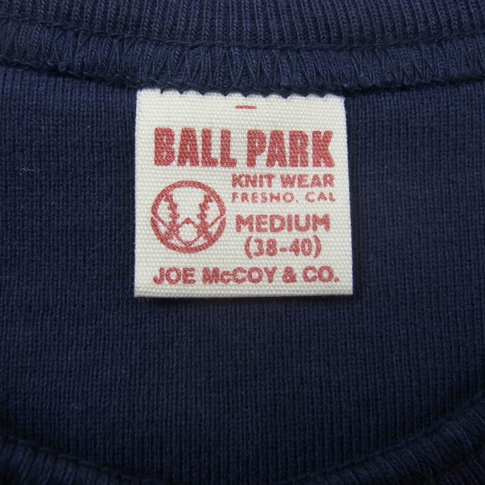 ジョーマッコイ MC12124 LONG SLEEVE UNION SHIRT ヘンリーネック ロングスリーブ カットソー 長袖 ネイビー系 M【極上美品】【中古】
