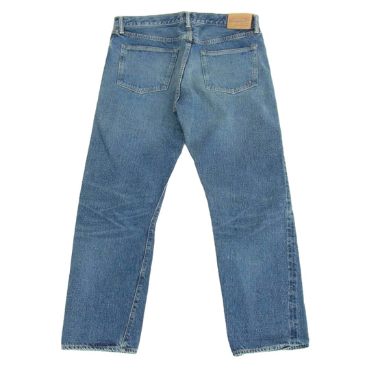 WAREHOUSE ウエアハウス 880 × BURGUS PLUS バーガスプラス Vintage Slim Jeans セルビッジ デニムパンツ ボタンフライ インディゴブルー系 36【中古】