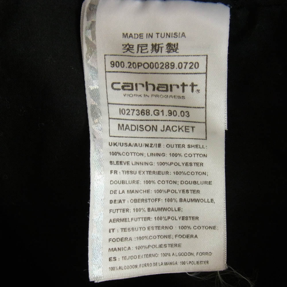 Carhartt カーハート MADISON JACKET コーデュロイ ジップアップ ジャケット ベージュ系 M【中古】