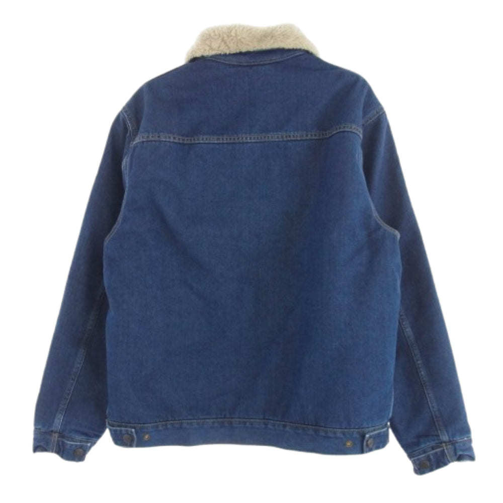 Carhartt カーハート 24AW I033765-24F HERALD JACKET BLUE Wall stone washed ヘラルド ジャケット デニム 裏地ボア ストーンウォッシュ加工 インディゴブルー系 M【極上美品】【中古】
