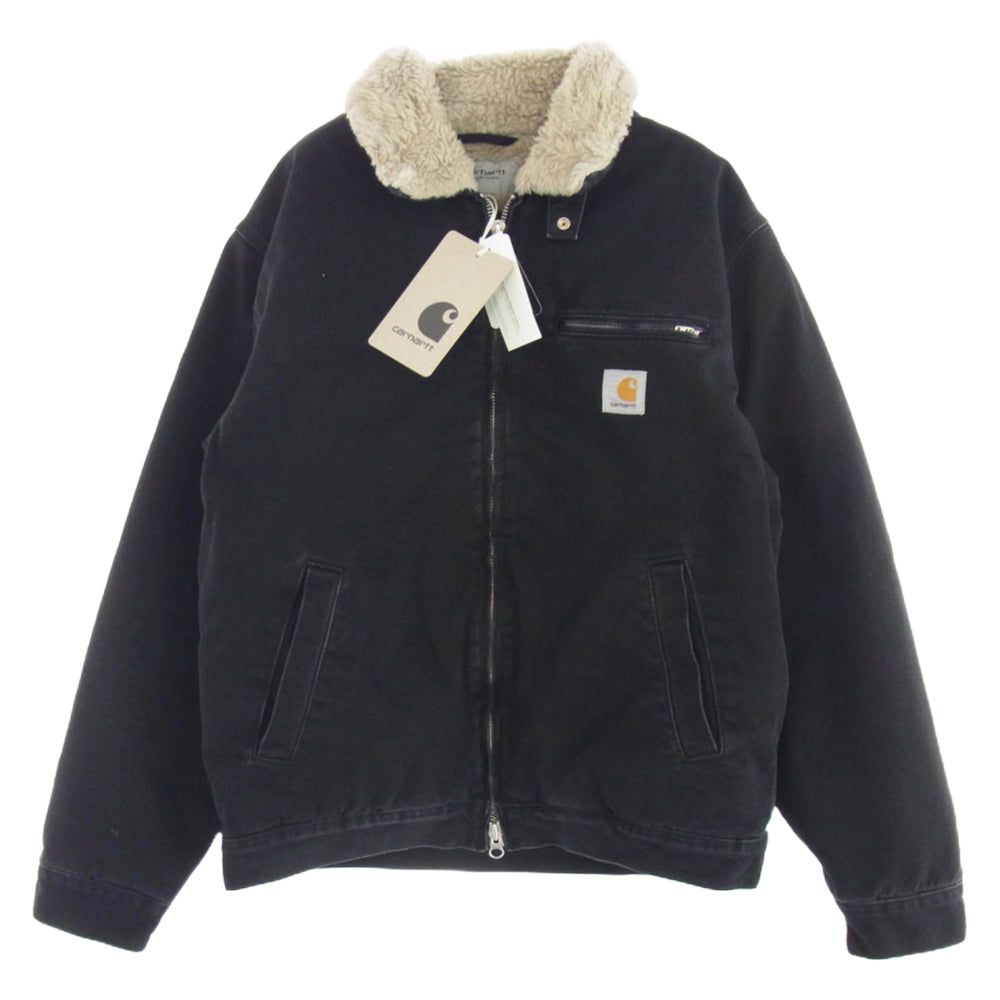 Carhartt カーハート 24AW I033765-24F HERALD JACKET BLACK Wall stone washed ヘラルド ジャケット デニム 裏地ボア ストーンウォッシュ加工 ブラック系 M【極上美品】【中古】