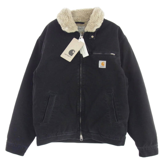 Carhartt カーハート 24AW I033765-24F HERALD JACKET BLACK Wall stone washed ヘラルド ジャケット デニム 裏地ボア ストーンウォッシュ加工 ブラック系 M【極上美品】【中古】