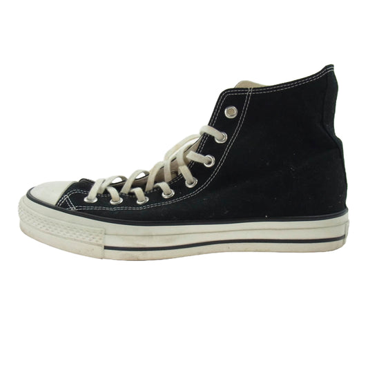 CONVERSE コンバース 日本製 オールスター ハイカット キャンバス スニーカー ブラック系 9.5【中古】