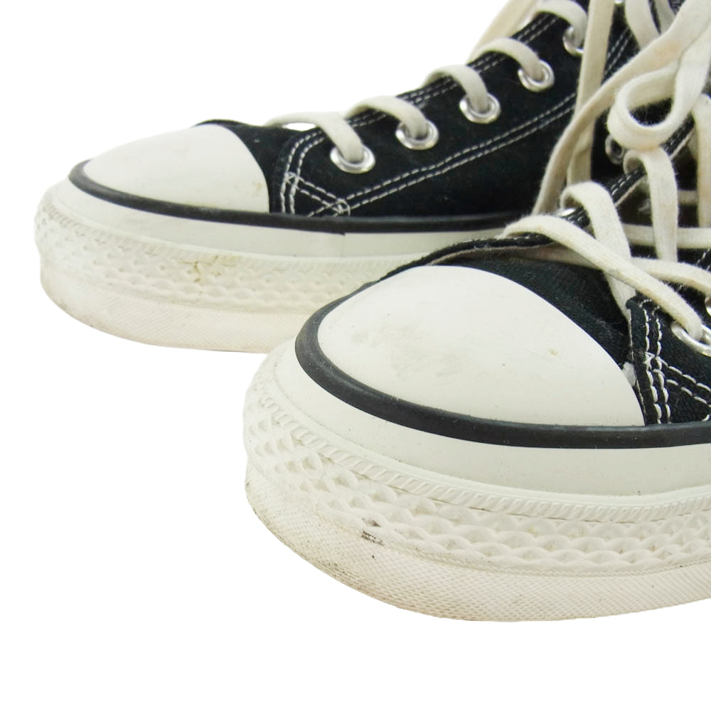 CONVERSE コンバース 日本製 オールスター ハイカット キャンバス スニーカー ブラック系 9.5【中古】